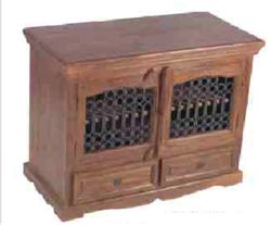 2 drawer wooden cabinet