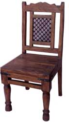 wooden chair cross jali