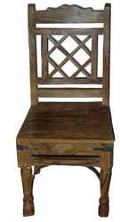 wooden cross chair
