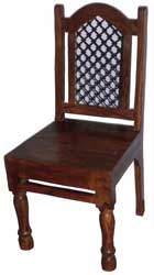 cross jali wood chair