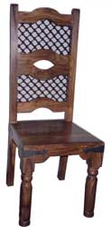 cross iron jali chair
