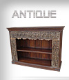 Antique Carved Bookshelf