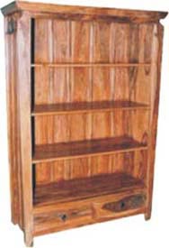wooden bookshelf