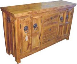 wooden sideboard