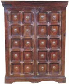 wooden brass fitted tv cabinet