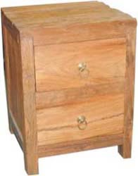2 drawer wooden cabinet